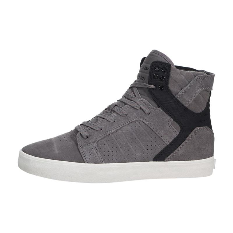 Supra SKYTOP Sneaker High Damen Grau Schwarz Bestellen KEIOF3246